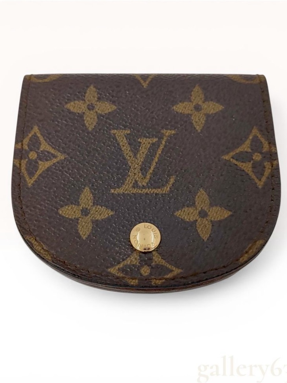 Louis Vuitton Monogram Porte Monnaie Gousset Coin Purse - Classic LV Monogram - Picture 1 of 7